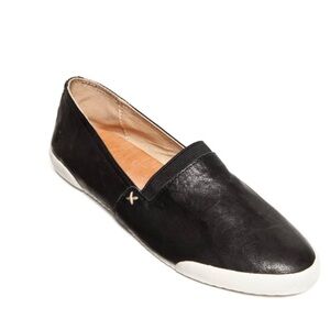 FRYE MELANIE SLIP ON Black Leather women’s Shoes size 8M